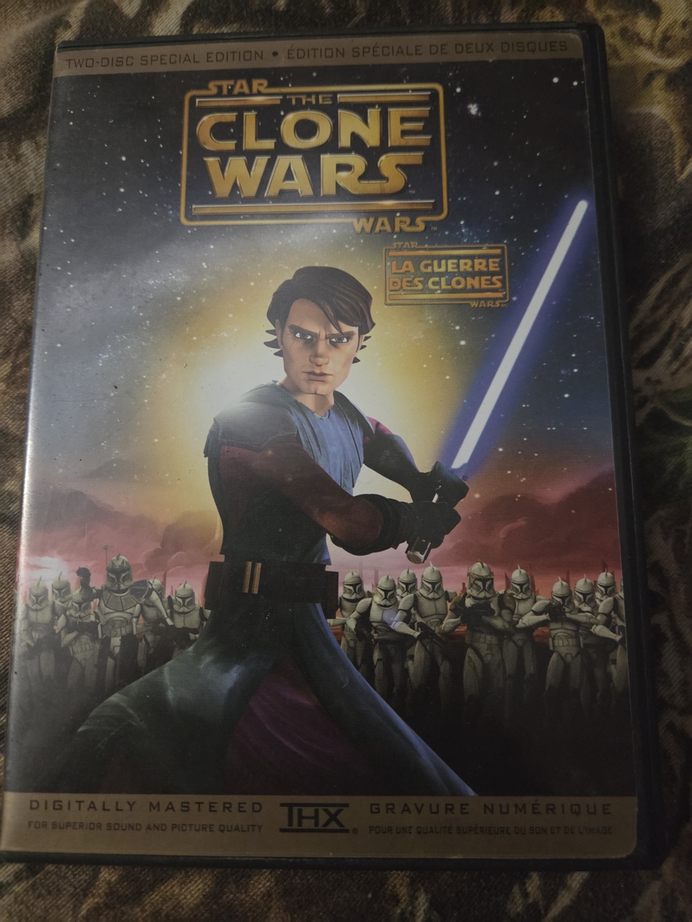 Star Wars DVD Back Cover — Purple & Blue Artwork